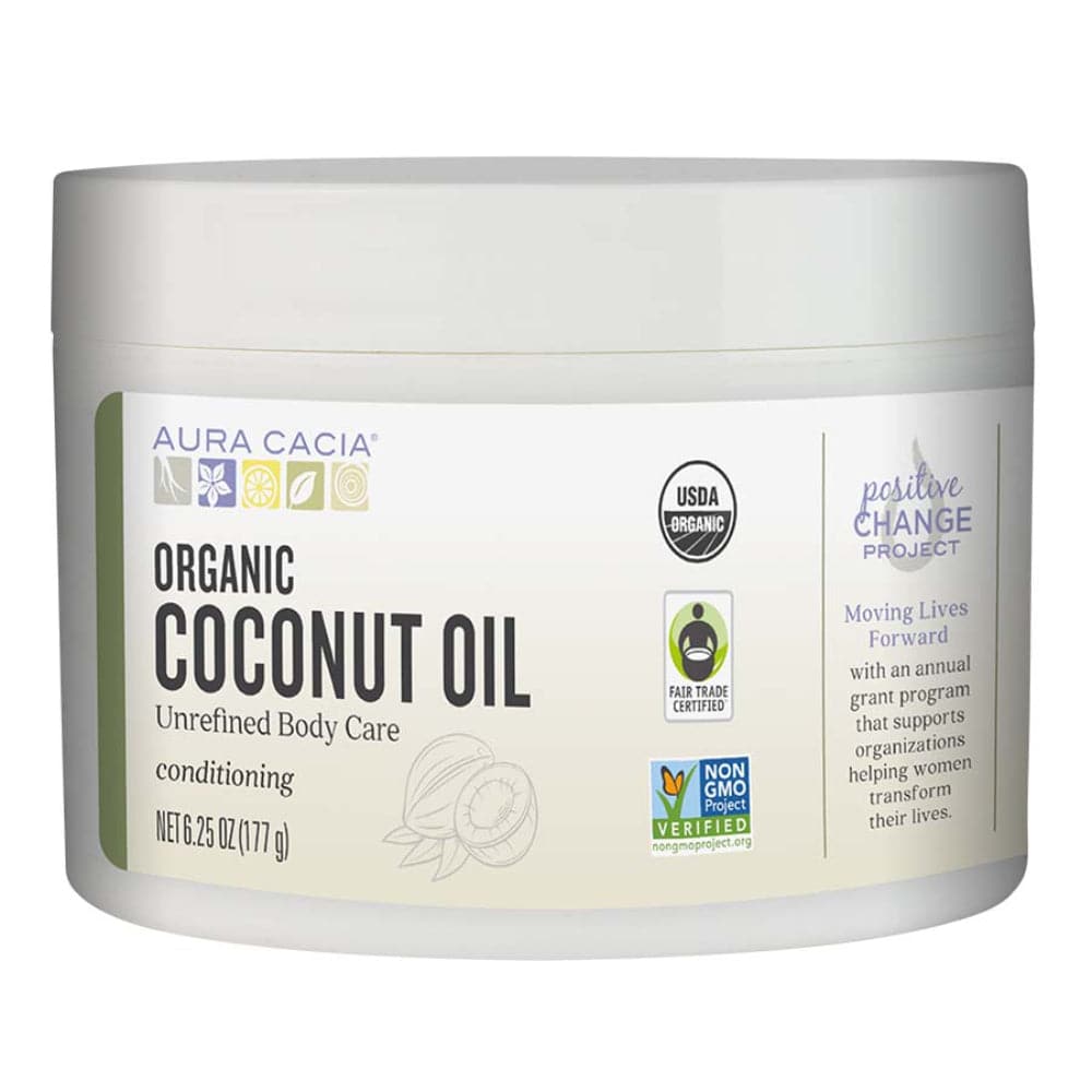 Aura Cacia - Organic Coconut Oil Unrefined, 6.25 fl oz