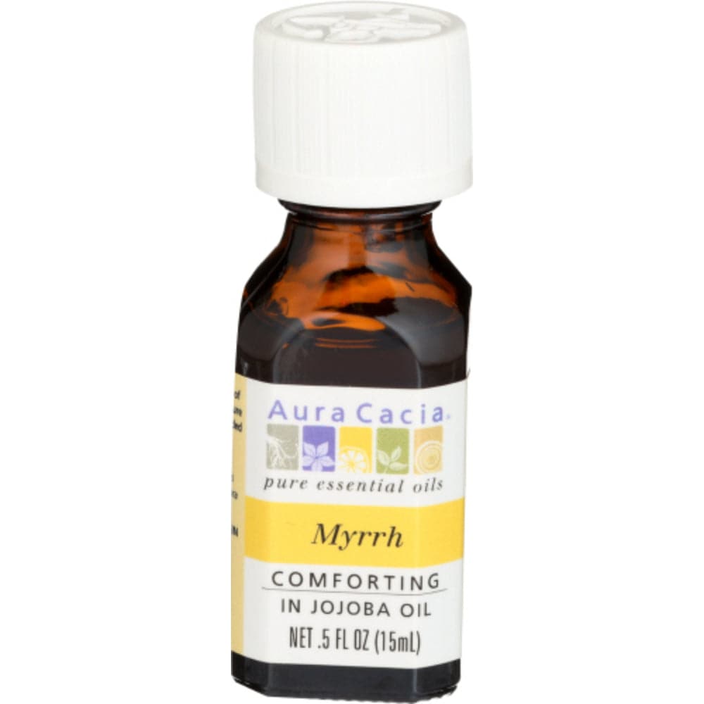 Aura Cacia - Pure Essential Oil Myrrh in Jojoba Oil, .5 fl oz