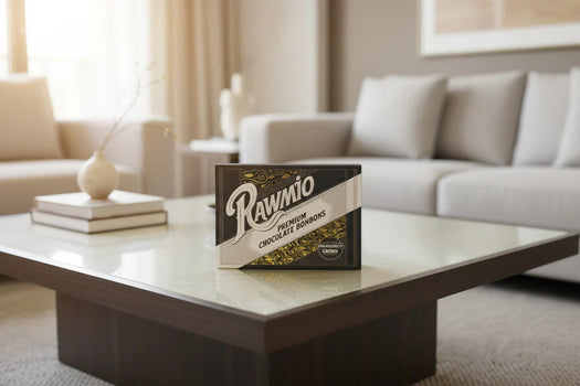 Rawmio - Premium Chocolate Bonbons - Coconut Milk Chocolate, 12 Count