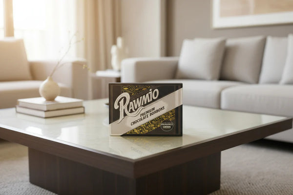 Rawmio - Premium Chocolate Bonbons - Coconut Milk Chocolate, 12 Count