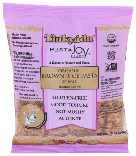 Tinkyada Pasta Brwn Rice Spiral Org 12 Oz - Pack Of 1