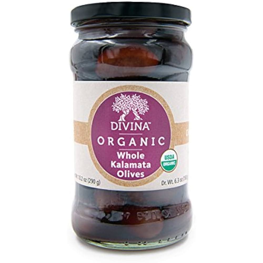 Divina - Organic Whole Kalamata Olives, 10.2 Oz