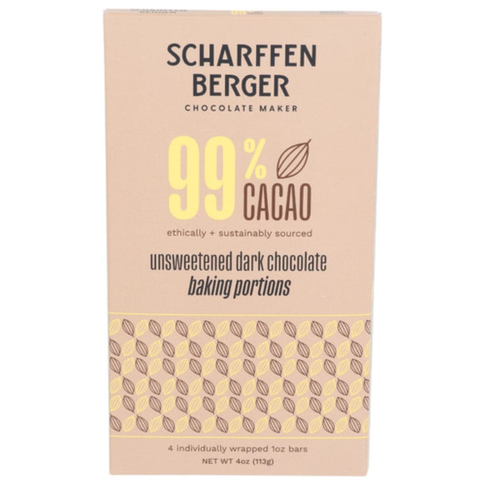 Scharffen Berger - 99% Cacao Unsweetened Dark Chocolate Baking Portions