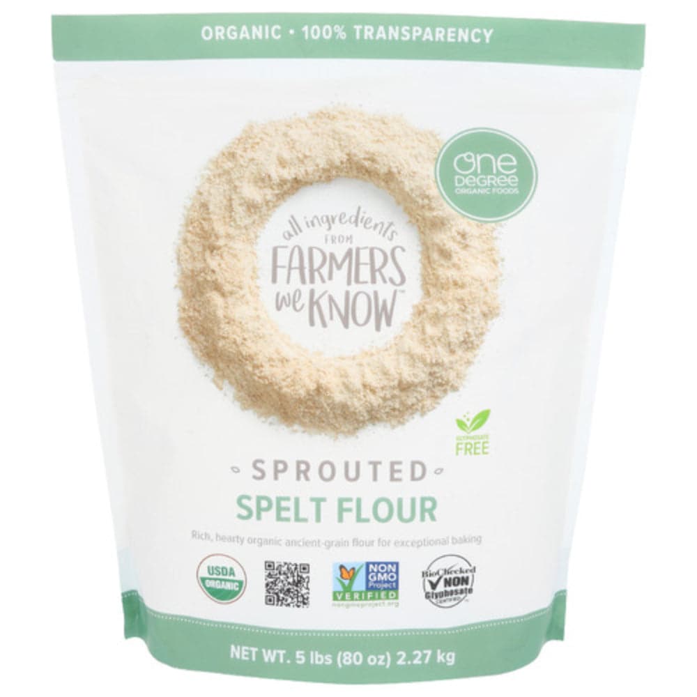 One Degree - Organic Foods Sprouted Spelt Flour - 5lbs