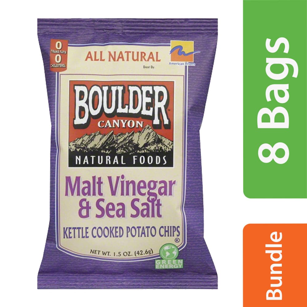 Boulder Canyon - Potato Chips Malt Vinegar & Sea Salt, 1.5 oz