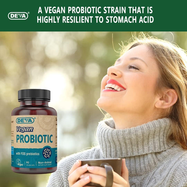 Deva - Vegan Probiotic with FOS Prebiotics