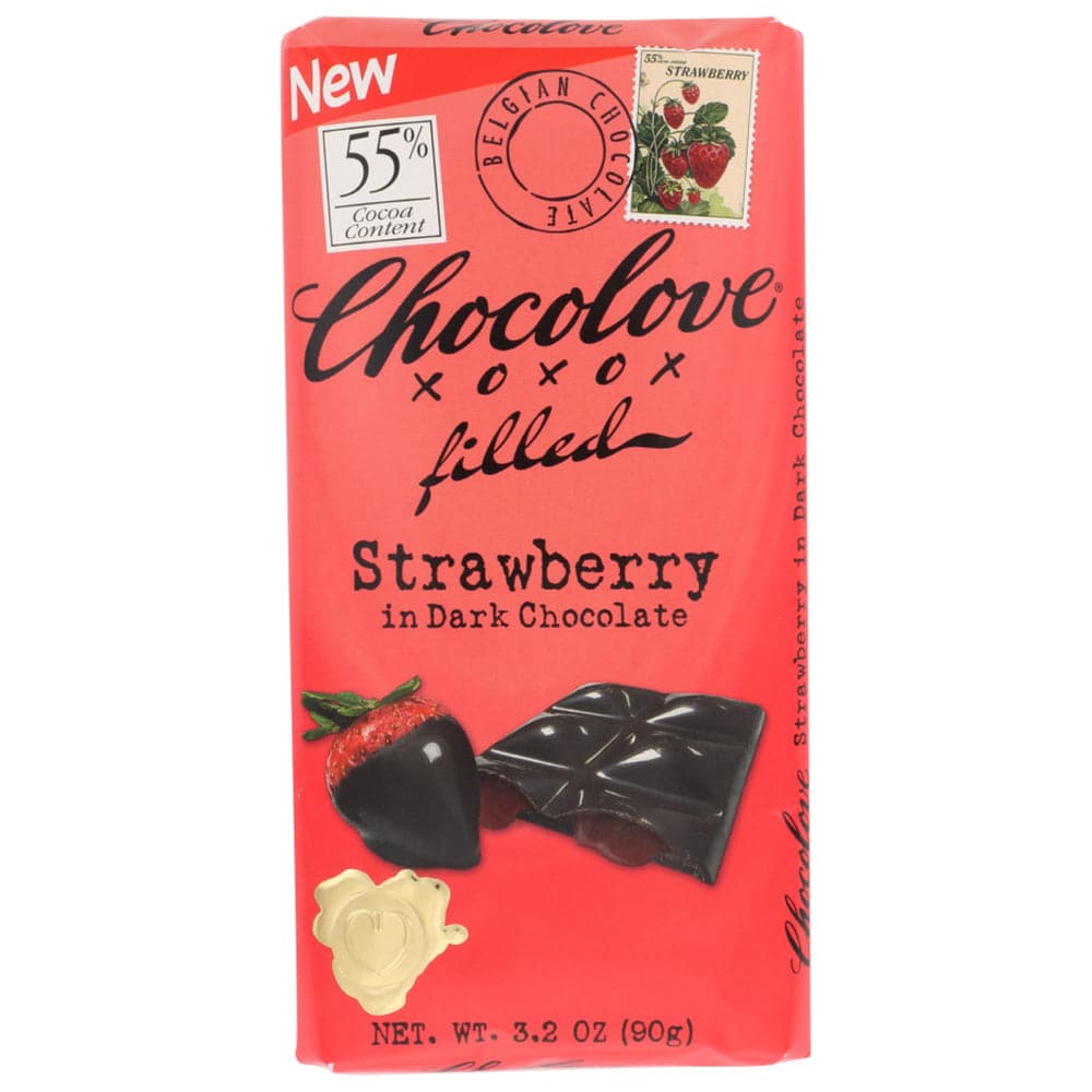 Chocolove - Strawberry Creme In Dark Chocolate, 3.2 Oz