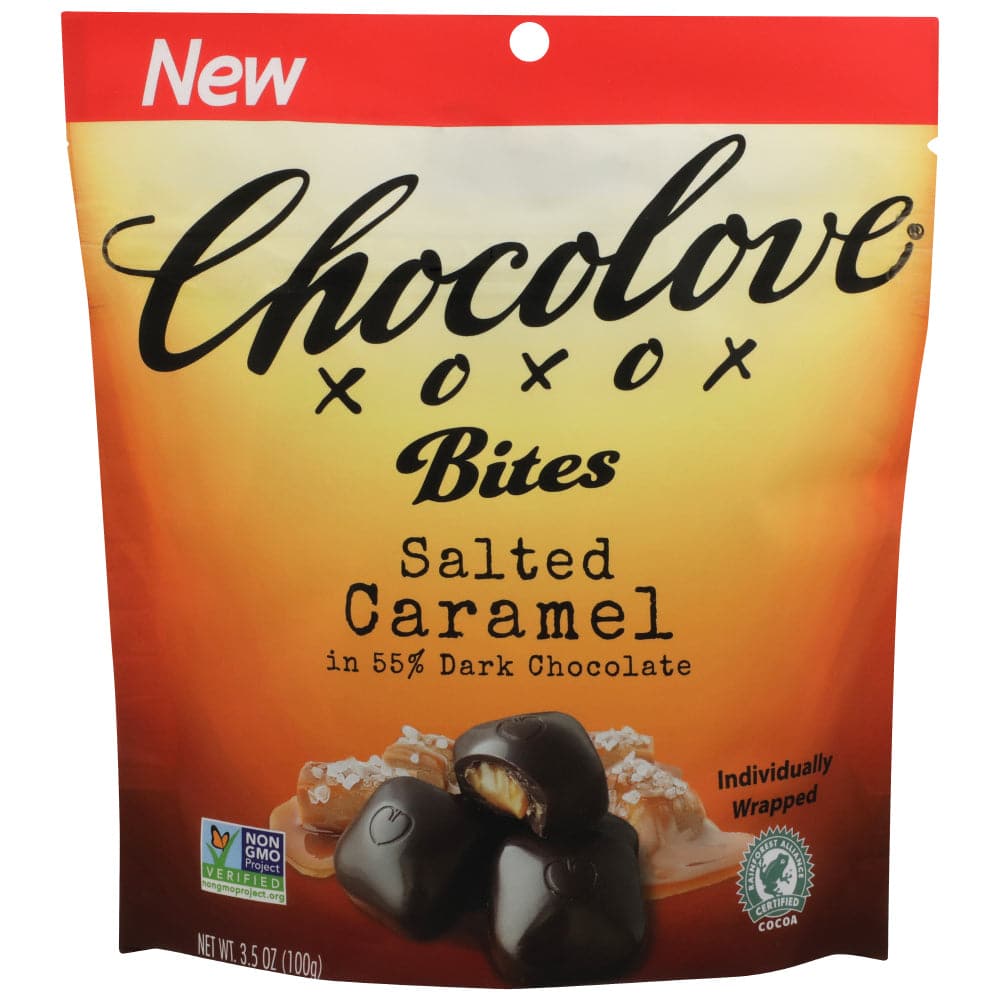 Chocolove - Salted Caramel Dark Chocolate Bites, 3.5 Oz