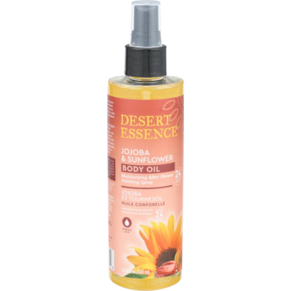 Desert Essence - Jojoba And Sunflower Body Oil Spray, 8.28 Floz