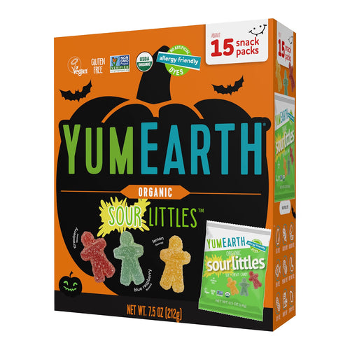 YumEarth - Organic Sour Littles - Halloween Snack Packs, 7.5oz