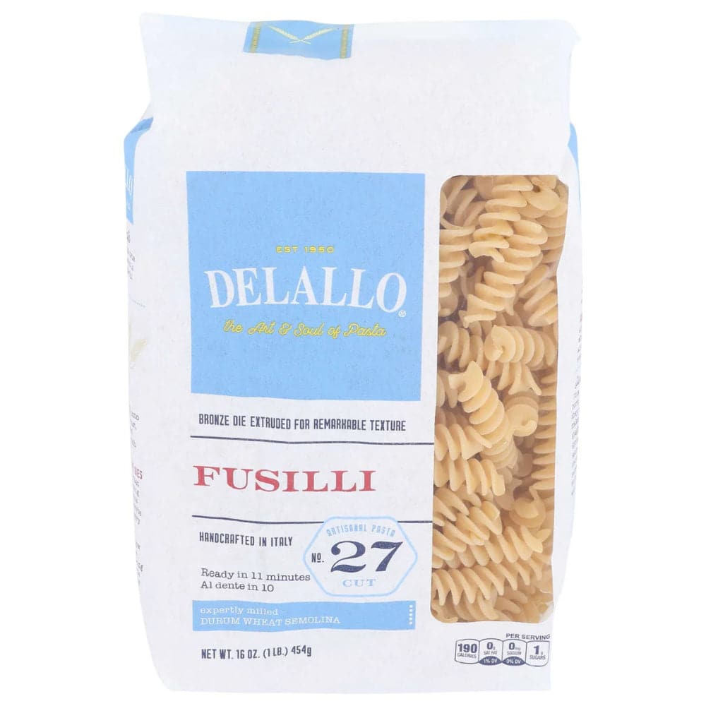 Delallo - Fusilli Pasta Bag #27, 16 oz