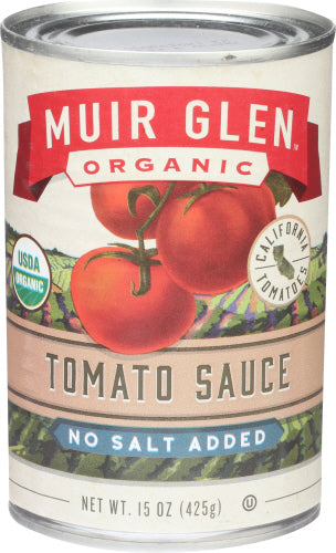 Muir Glen Tomato Sauce No Salt 15 Oz - Pack of 12