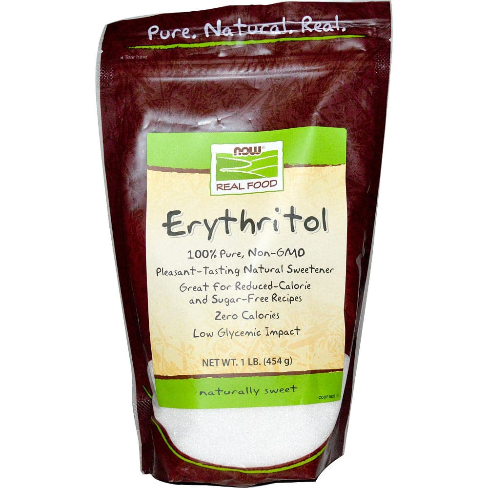 Now - Organic Foods Erythritol Pure Sweetener - 1Lb