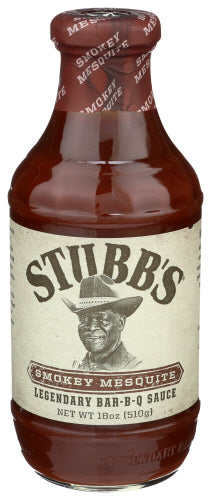 Stubb's BBQ Sauce Smoky Mesquite 18 Oz - Pack Of 6