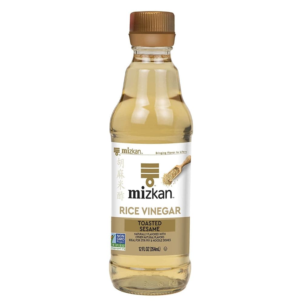 MIZKAN - Toasted Sesame Rice Vinegar 12 OZ - (Pack of 6)