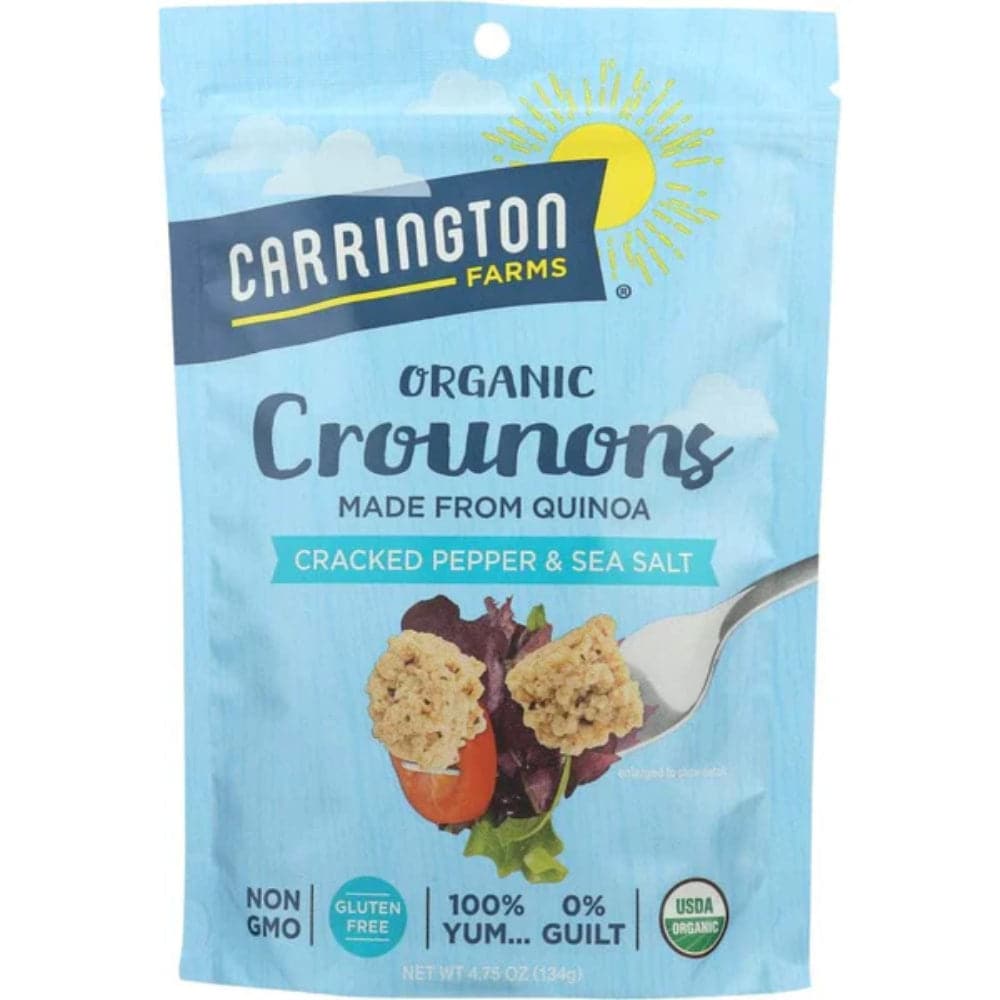 Carrington Farms - Organic Crounons Cracked Pepper & Sea Salt, 4.75 Oz