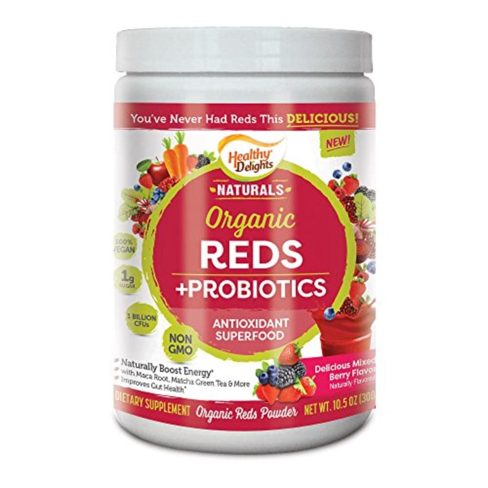 Healthy Delights - Organic Natural Red Probiotic, Berry Flavor