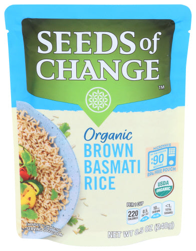 Seeds Of Change Rice Basmati Brown 8.5 Oz - Pack Of 12