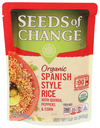 Seeds of Change Spanish Style Rice & Quinoa with Bell Peppers 8.5 oz - Pack of 12