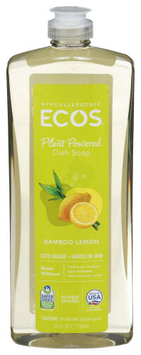 Ecos - Dishmate, Bamboo Lemon, 25 oz - Pack of 6