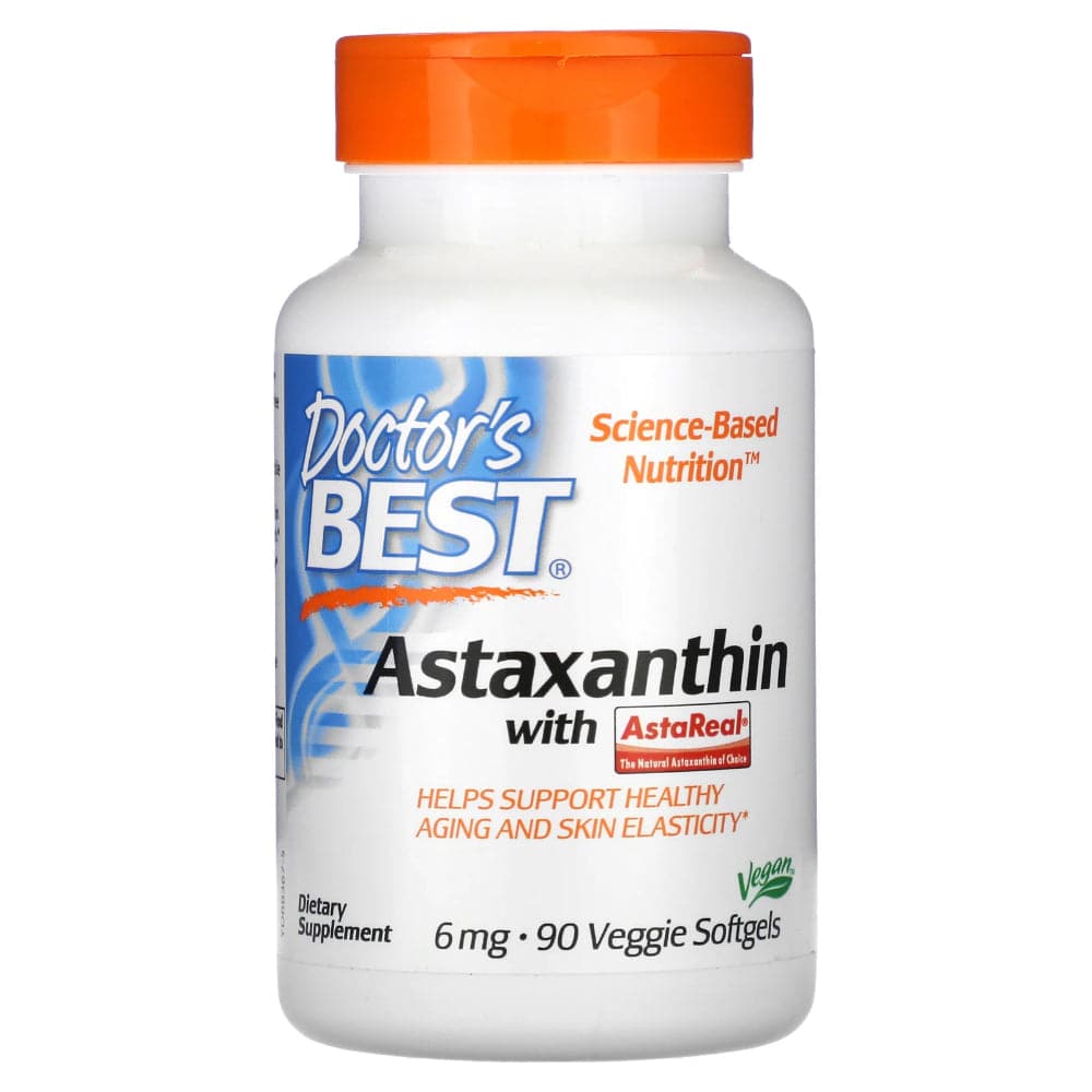 Doctor's Best - Astaxanthin With Astareal 6 Mg, 90 Capsules