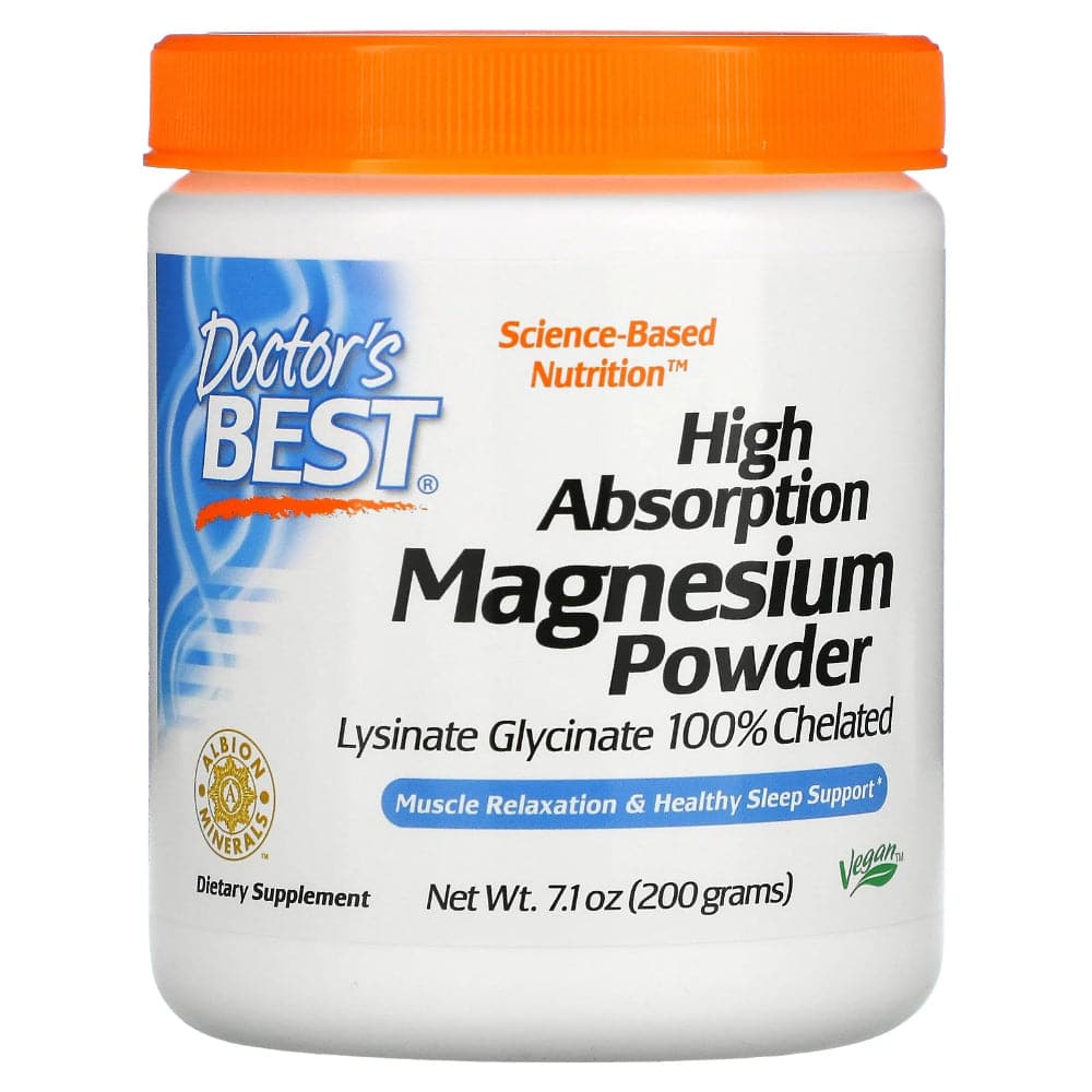 Doctor'S Best - High Absorption Magnesium Powder 100% Chelated, 7.1 Oz