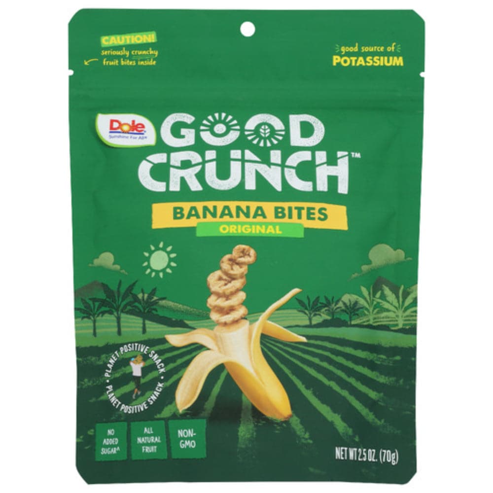 Dole - Good Crunch Banana Dried Fruit Bites, 2.5 Oz