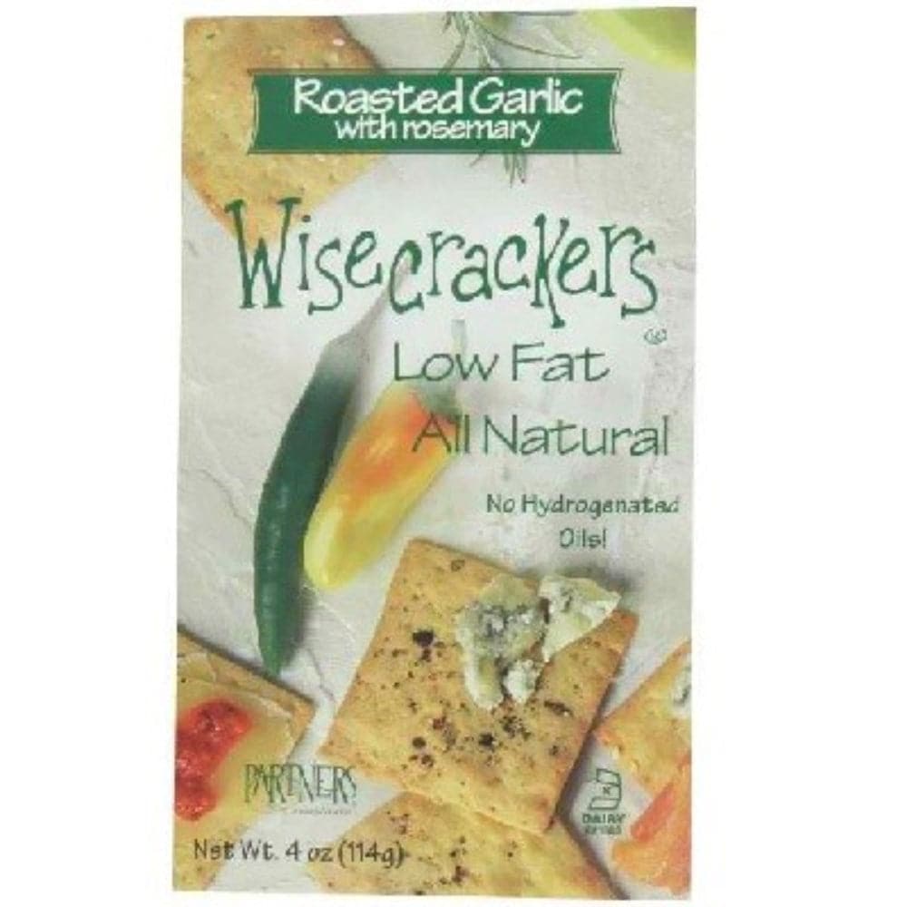 Wisecrackers - Snack Crackers Roasted Garlic & Rosemary