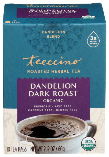 Teeccino's Dandelion Dark Roast Singleserve 10 Ct - Pack Of 6