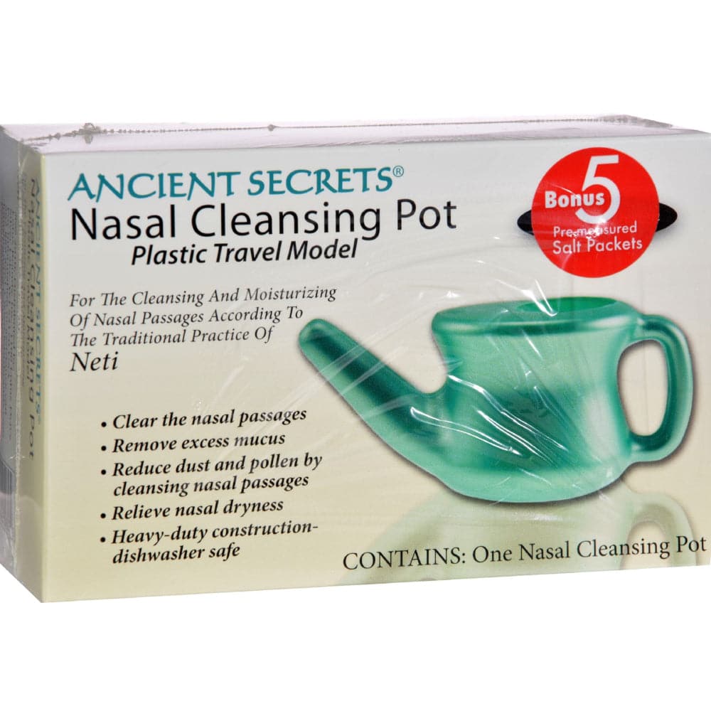 Ancient Secrets - Nasal Cleansing Neti Pot - Plastic