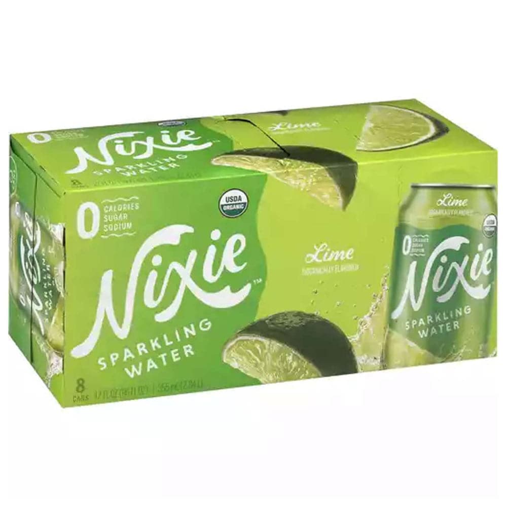 NIXIE - Lime Sparkling Water, Pack of 8 - 12floz