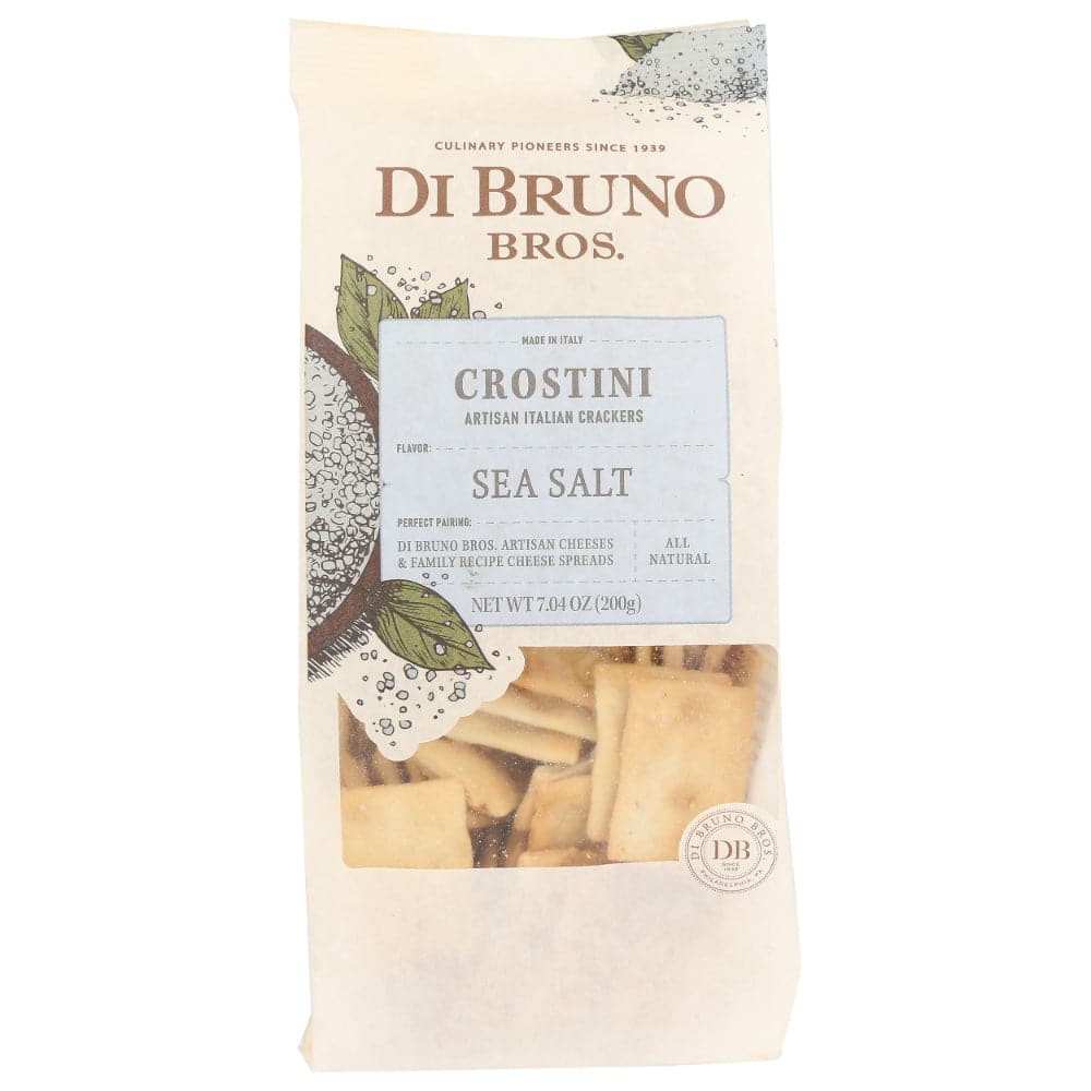 Di Bruno Bros. - Sea Salt Crostini Crackers, 7.04 Oz (Pack of 12)