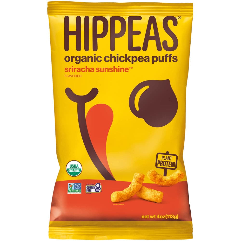 Hippeas - Sriracha Sunshine Chickpea Puffs 4 OZ - Pack of 12