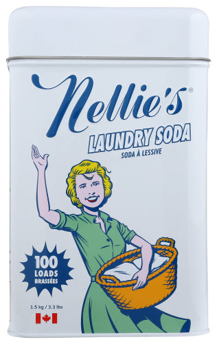 NELLIES ALL NATURAL LAUNDRY DETERGENT 100 LOAD 3.3 LB - Pack of 6