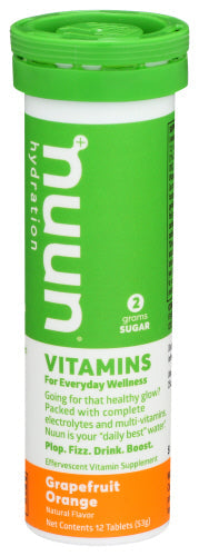 Nuun - Vitamins Grapefruit Orange Daily Hydration Supplement 12tb - 53g