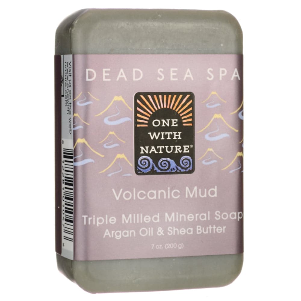 One With Nature - Soap Bar Volcanic Mud - 7oz