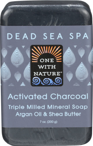 One With Nature Soap Bar Activated Charcoal  7 OZ - Pack of 1