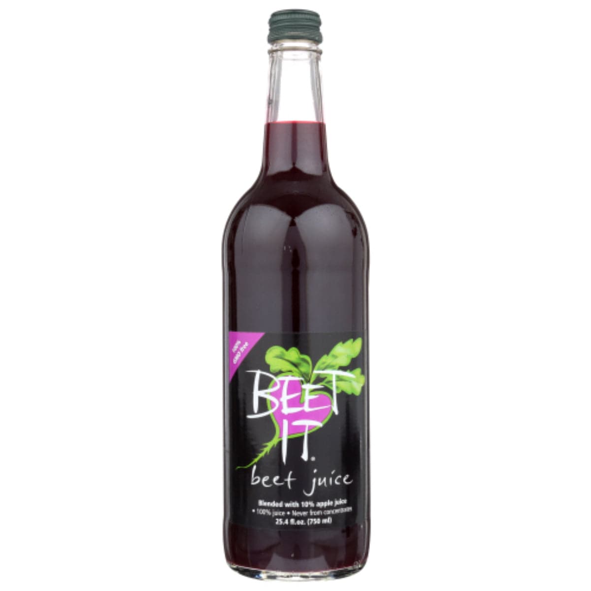 Beet It - Beet Apple Juice, 25.4 Fl Oz - Pack of 6