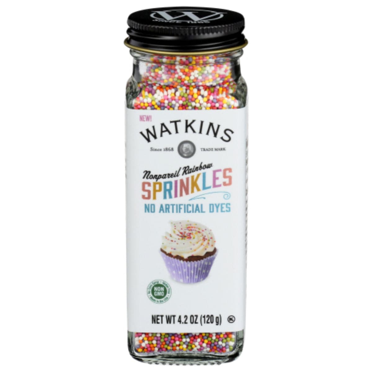 Watkins - Decorating Sprinkles Rainbow Nonpareils 4.2 OZ - Pack of 3