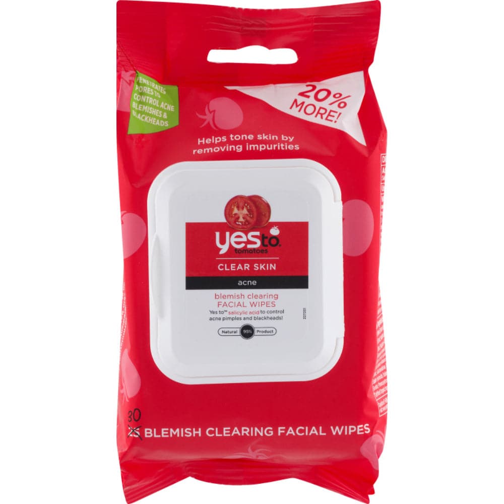 Yes To - Tomatoes Clear Skin Blemish Cearing Facial Wipes