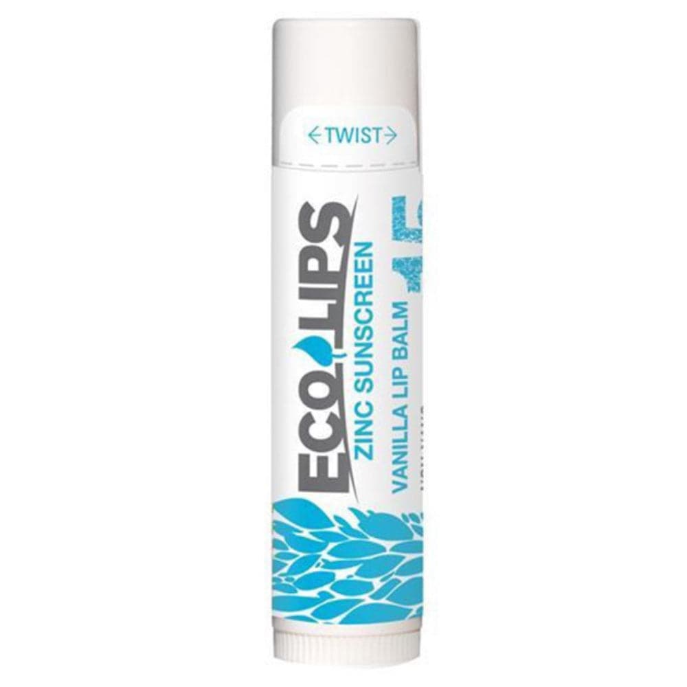 Eco Lips - Zinc SPF15 Coconut Vanilla Lip Balm, 0.15 oz