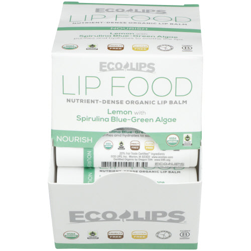 ECO LIPS - Lip Food Nutrient-Dense Organic Lip Balm, 0.15 oz