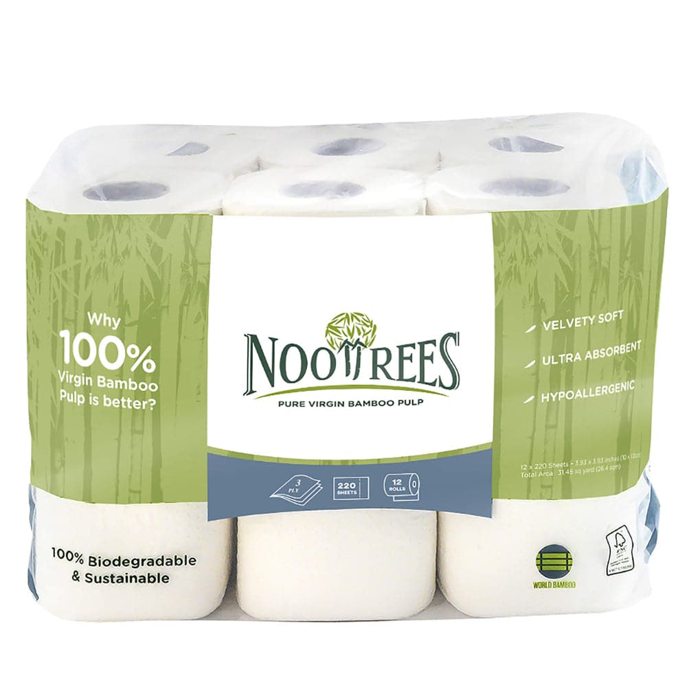 NooTrees - 12 Roll Toilet Paper 3 Ply - 12pc