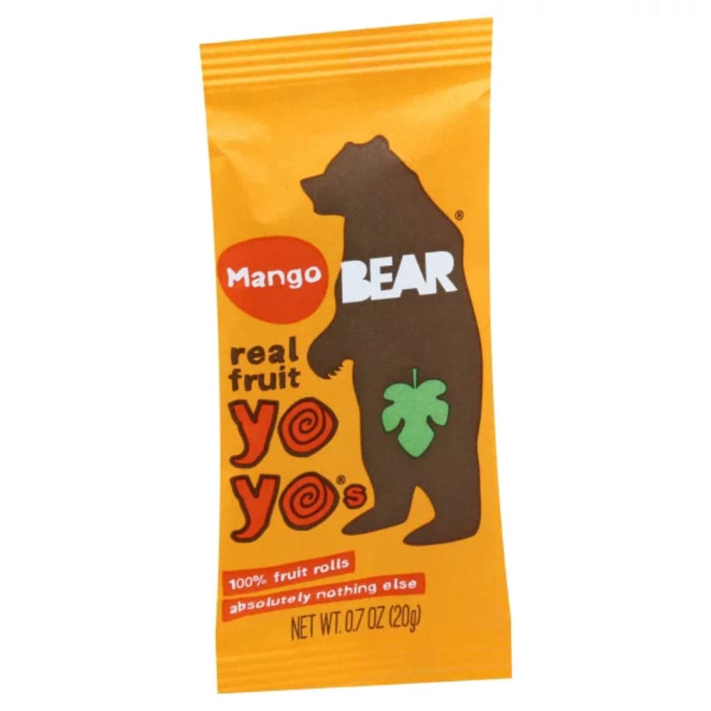 Bear Yoyo - Mango Fruit Rolls Single, 0.7 oz - Pack of 18