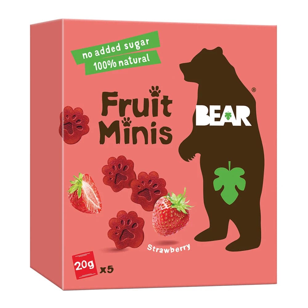 Bear Yoyo - Strawberry Fruit Snack Minis, 3.5 oz - Pack of 4