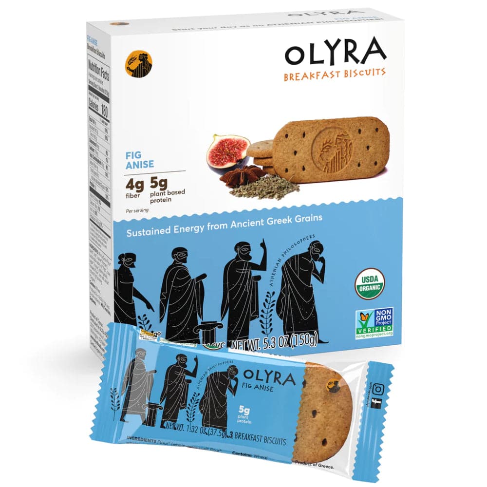 Olyra - Breakfast Biscuits Athenian Philosophers Fig Anise - 5.3oz