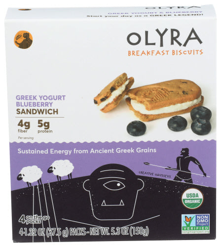 Olyra Biscuit Breakfast Blueberry Green 5.3 Oz - Pack Of 6