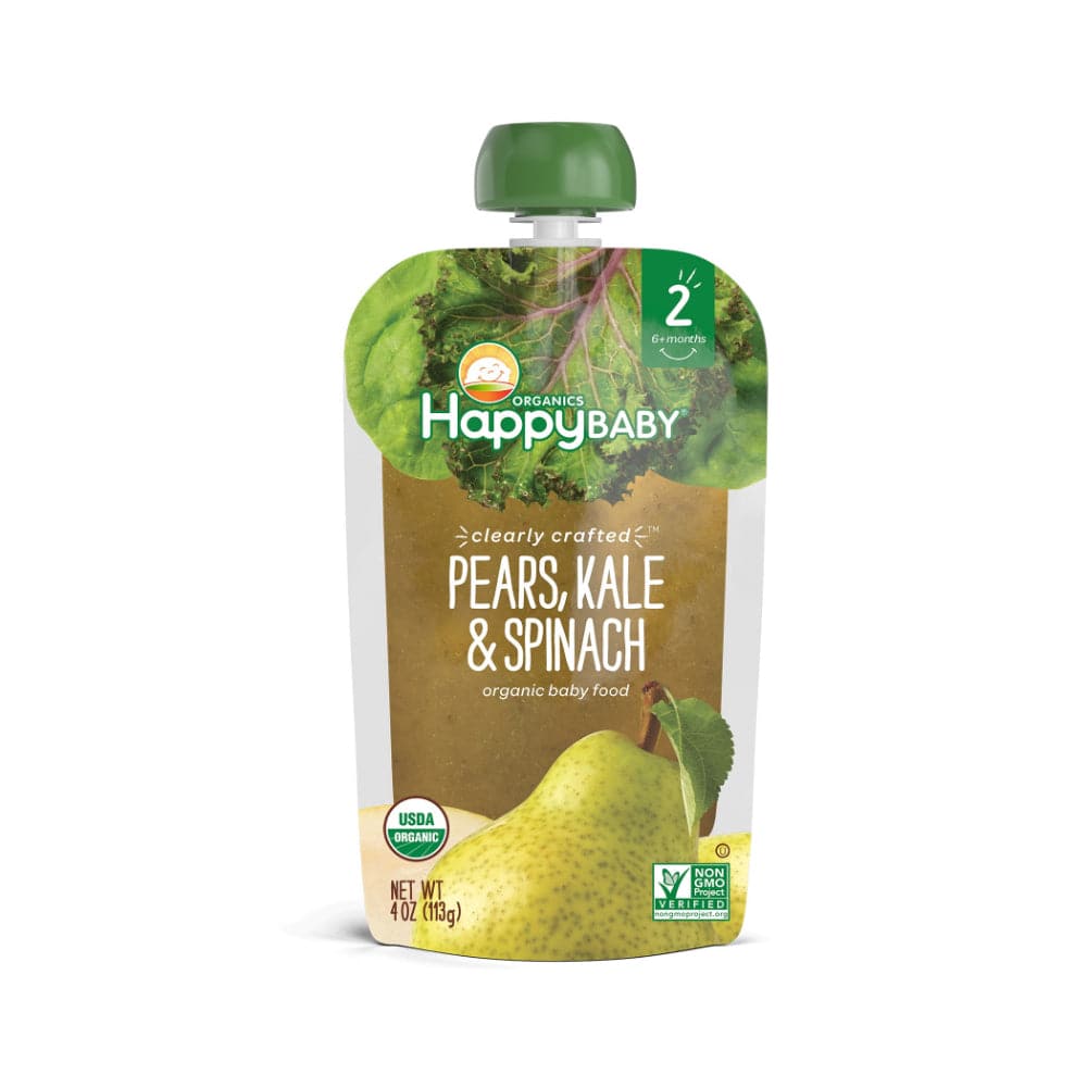 Happy Baby - Organics Stage 2 Pouch Pears Kale & Spinach