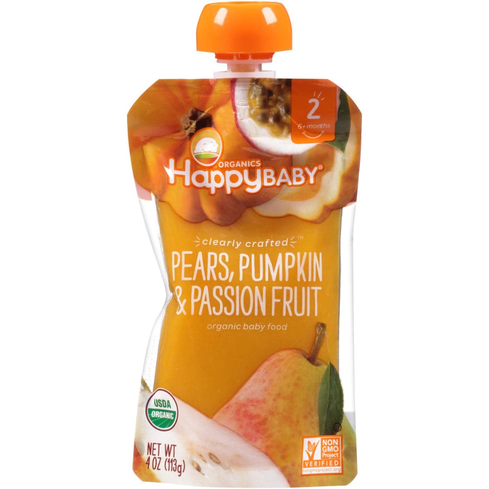 Happy Baby - Organics Stage 2 Pears, Pumpkin & Passion Fruit