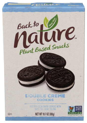 Back To Nature - Double Classic Creme Cookies, 10.7 oz